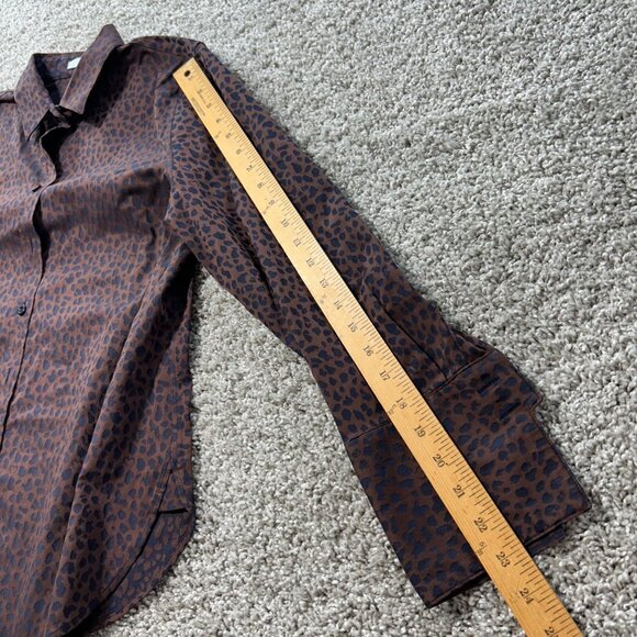 Chico's Women's Sz S No-Iron Button-Down Long Sleeve Shirt - Picture 9 of 10